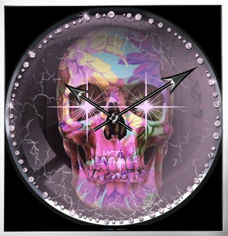 Clock Lady Skull