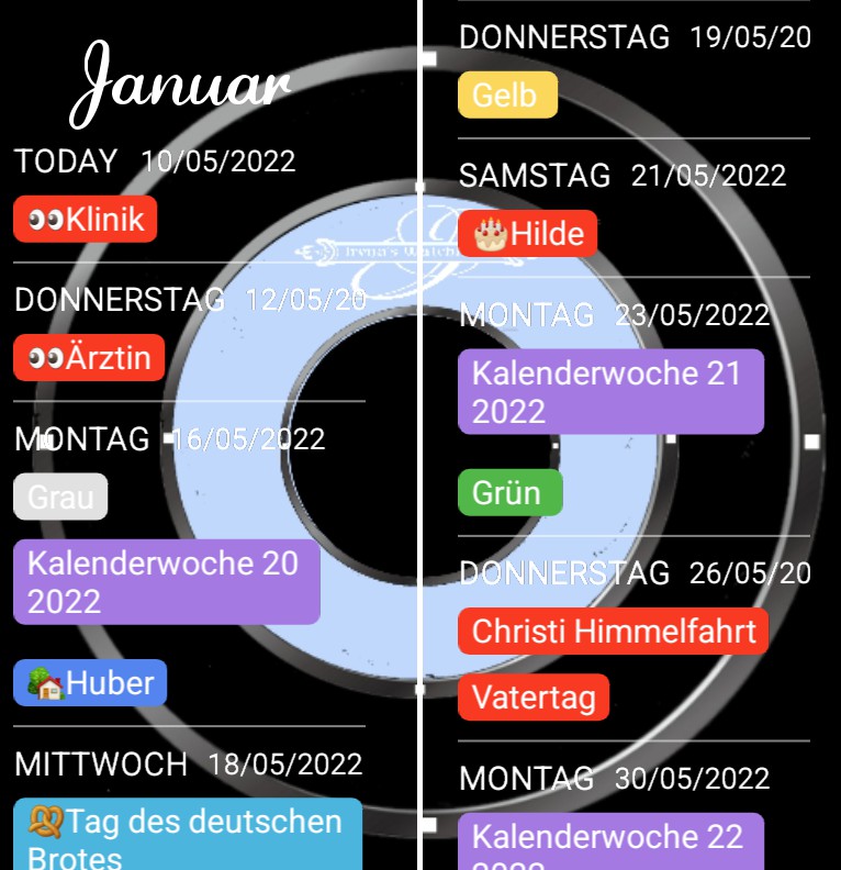  Termine  Privat 1 blau