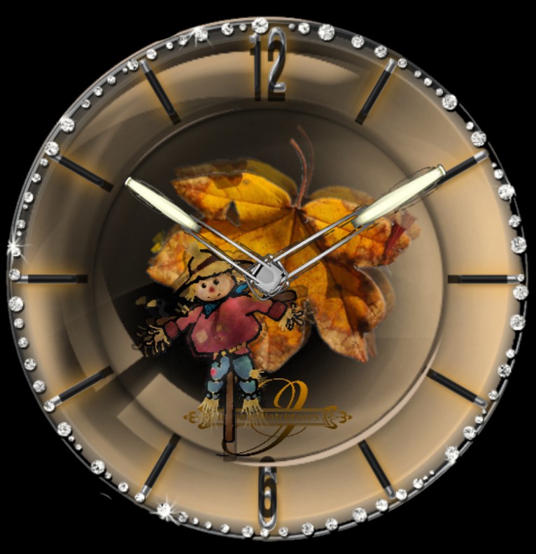 Clock  Privat Herbst Dim hell
