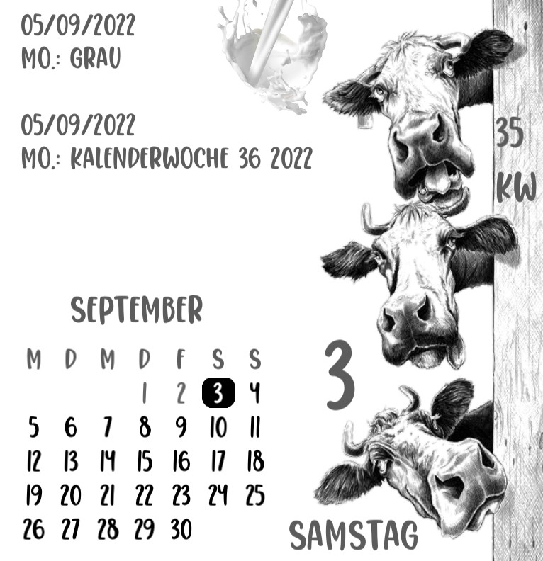 Kalender Milk Cow 