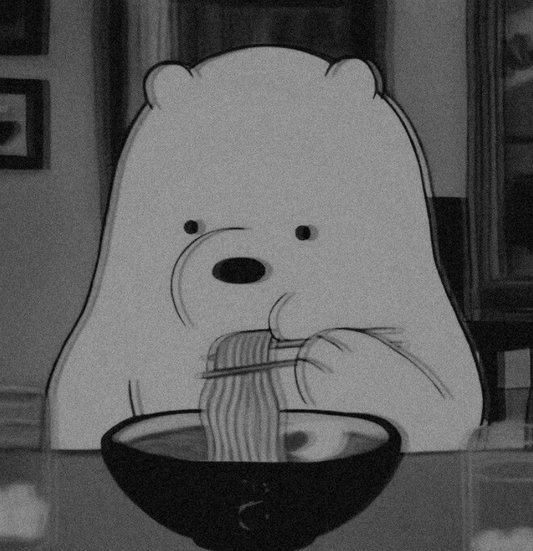 Ice bear black large size