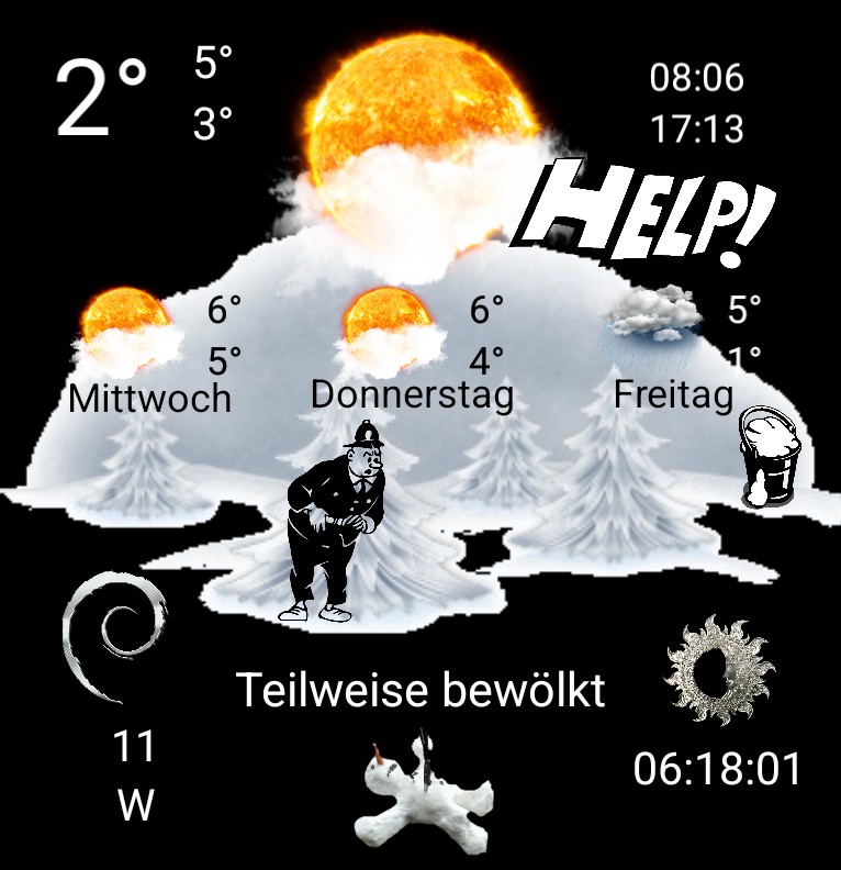 Widget Wetter Snowman1