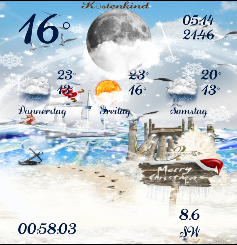 Widget Wetter Kuestenkind 20 Weihnachten Tag