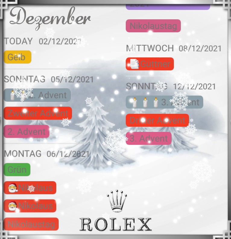  Termine  R Winter