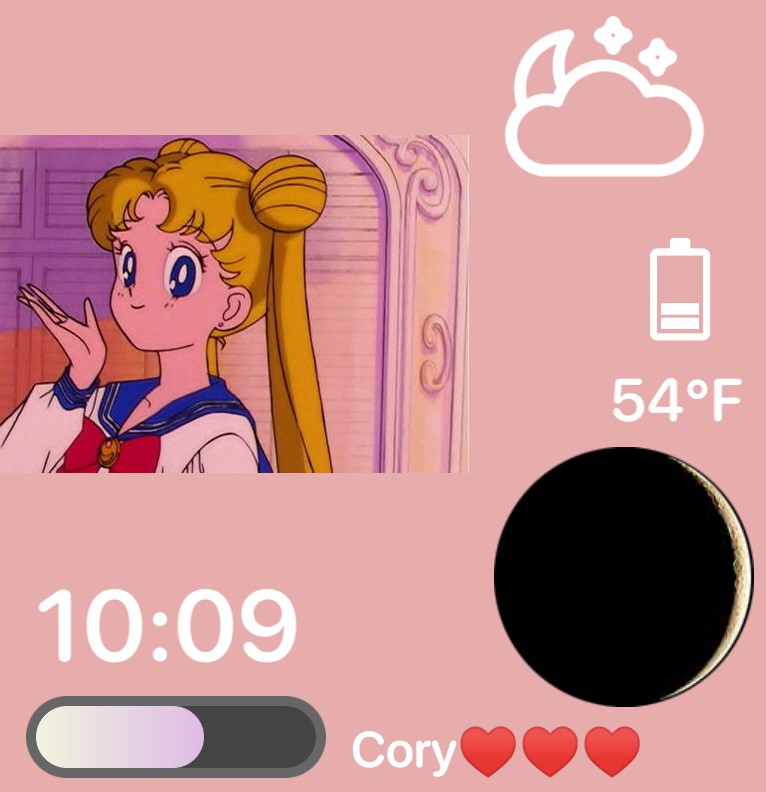 sailor moon pink widget
