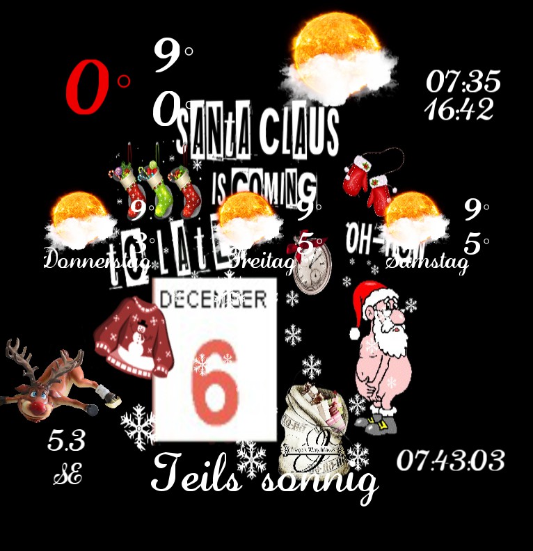 Wetter Santa Claus is to late 