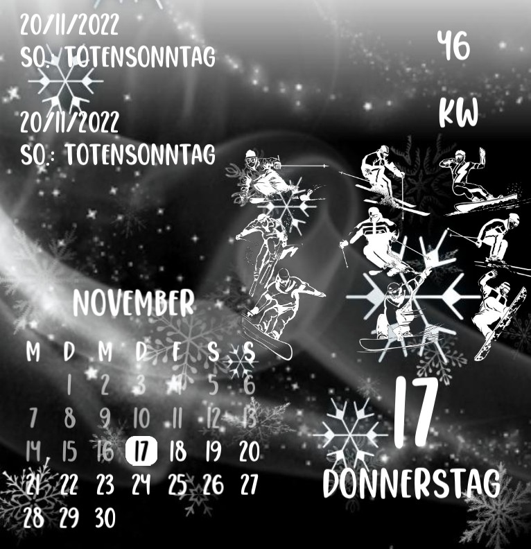 Kalender Ski Snowboard 