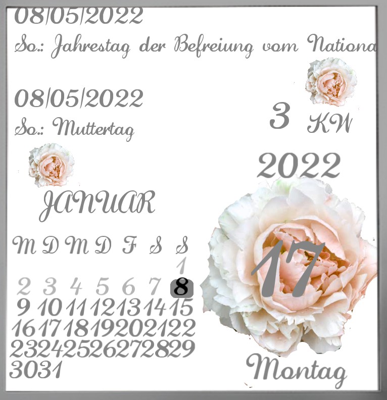 Kalender Pfingstrosen 