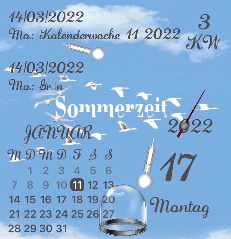Kalender Sommerzeit 