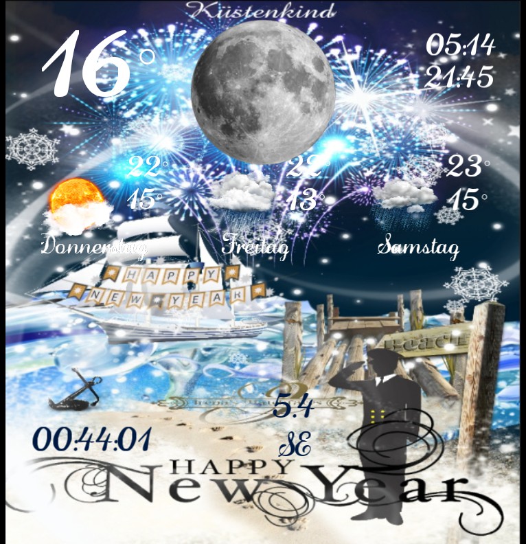 Widget Wetter Kuestenkind 20 Silvester New Year Nacht