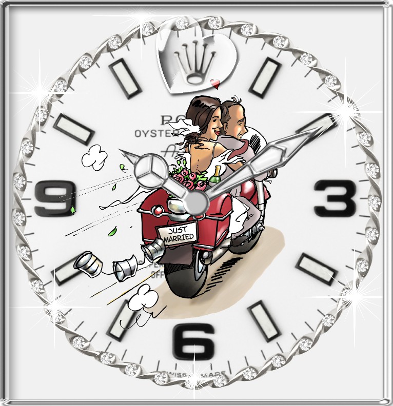 Clock R...x Hochzeitstag  Bike