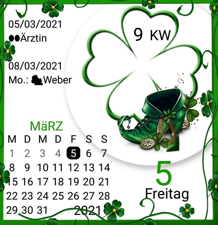 Kalender gross Serie Saint Patricks Day 