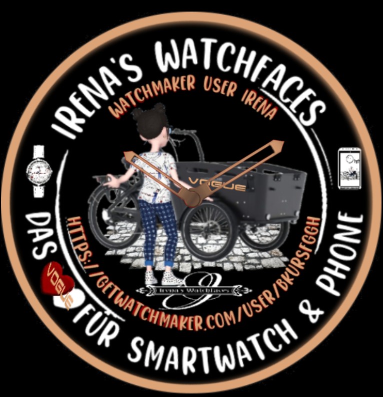 Clock Bike Werbung schwarz 