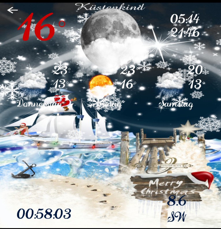 Widget Wetter Kuestenkind 20 Weihnachten Nacht
