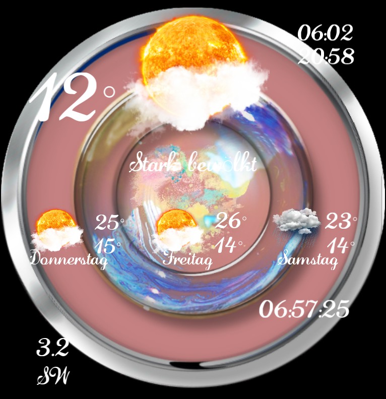 Widget Wetter Love Peace Hope 