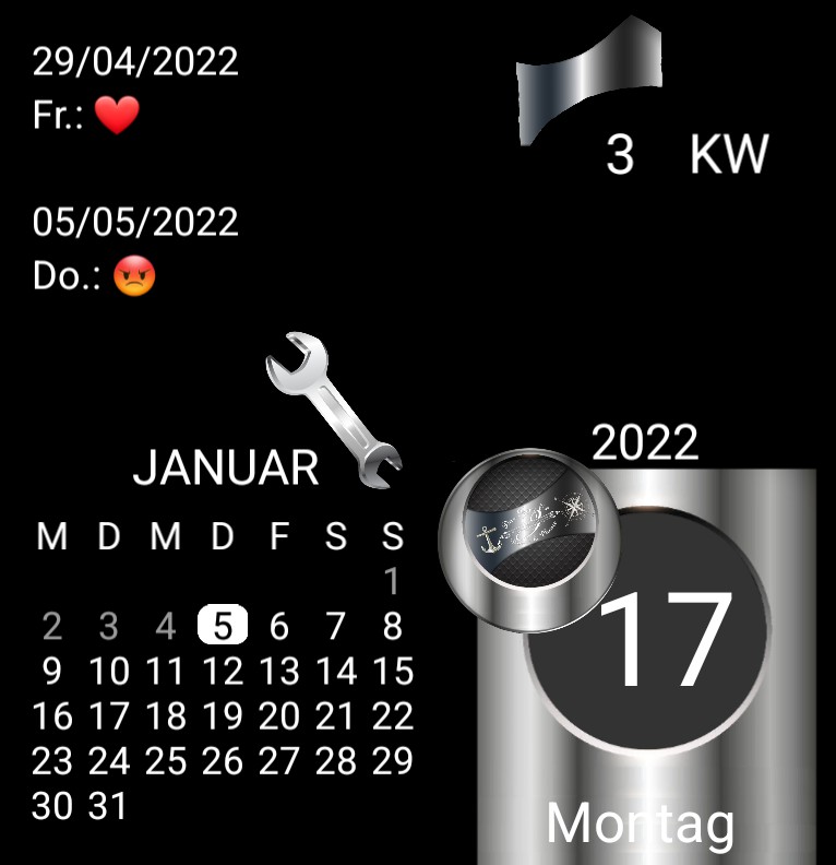 Kalender Slider 4 Seiten 