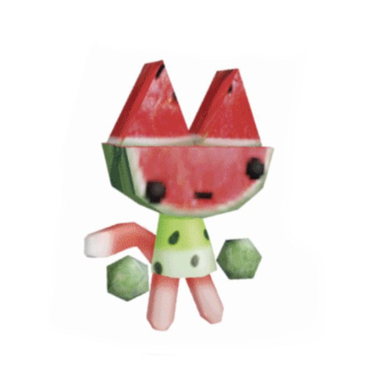 watermelon cat edit creature