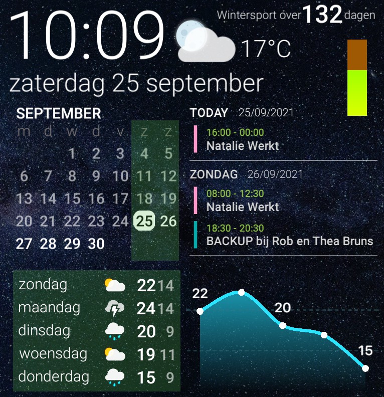 Stars - Calendar Agenda Weather Copy