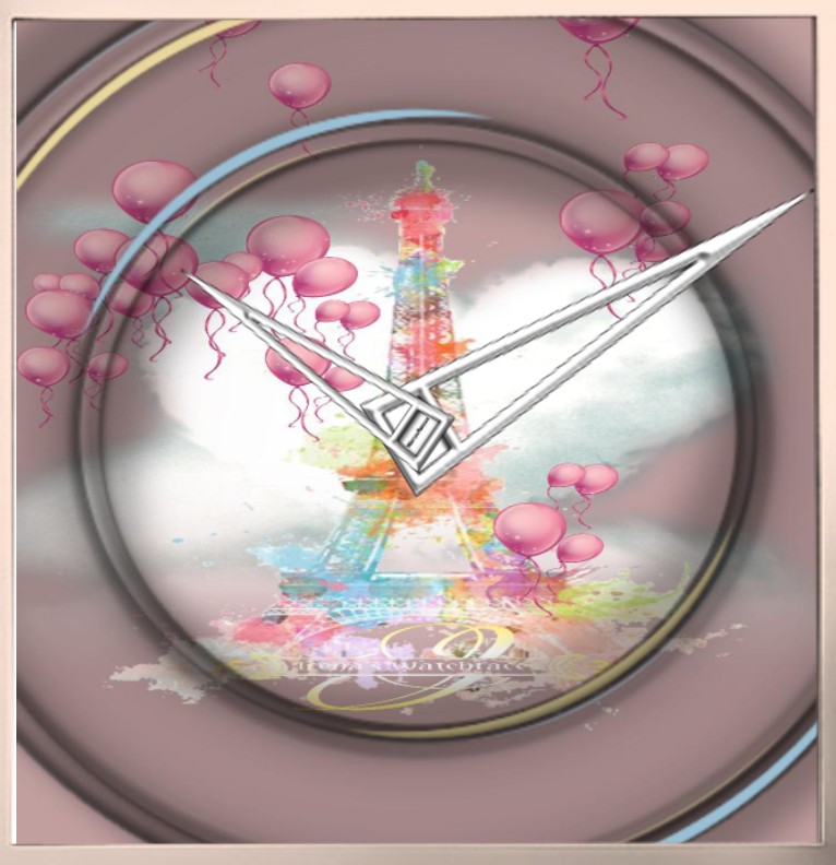 Clock  Love Paris 