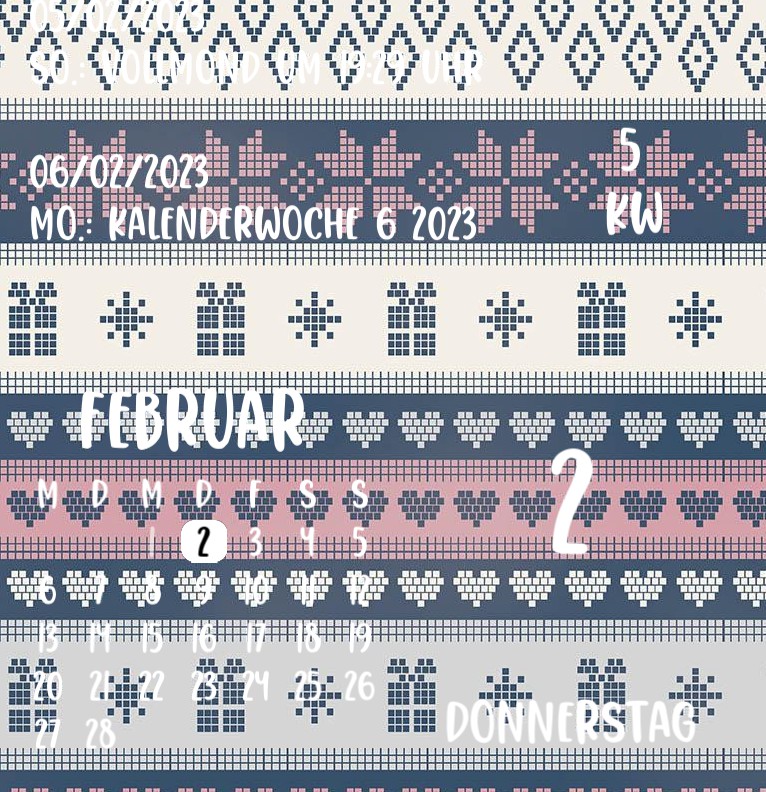Kalender North Pattern 