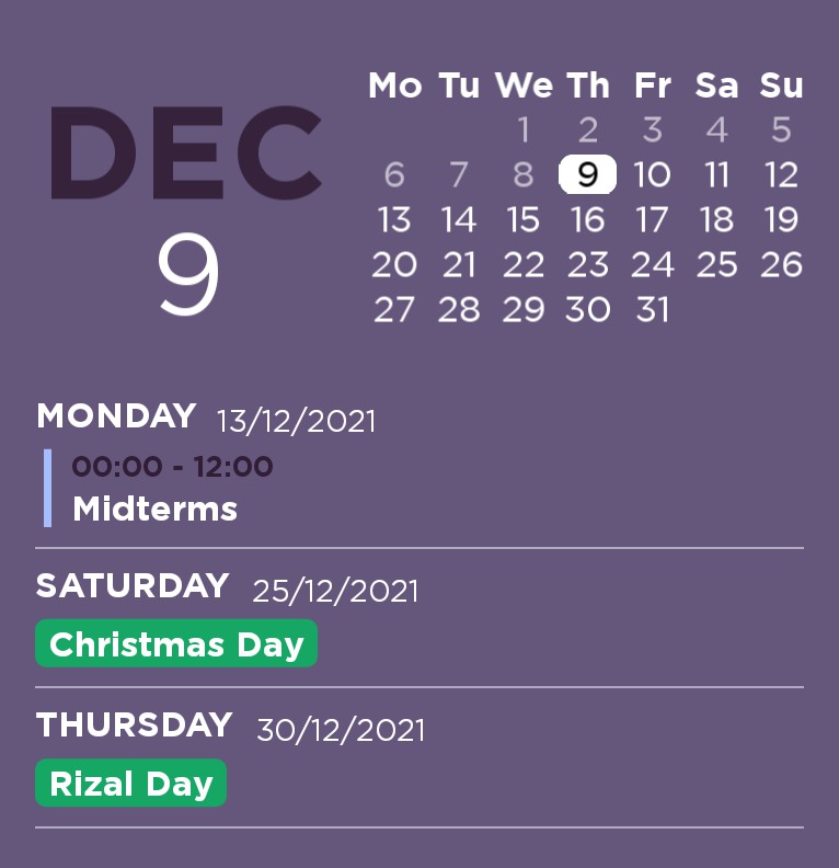 Calendar