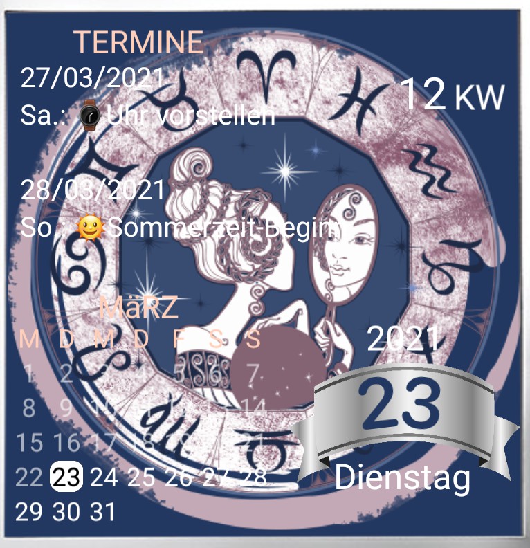 Kalender Zwillinge 
