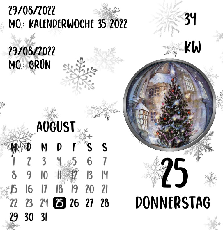 Kalender Snow Globe 
