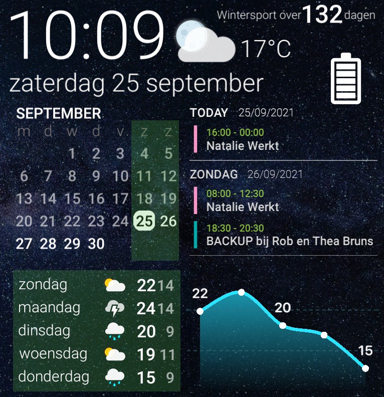 Stars - Calendar Agenda Weather Copy