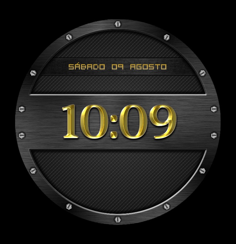 Metal Real Clock