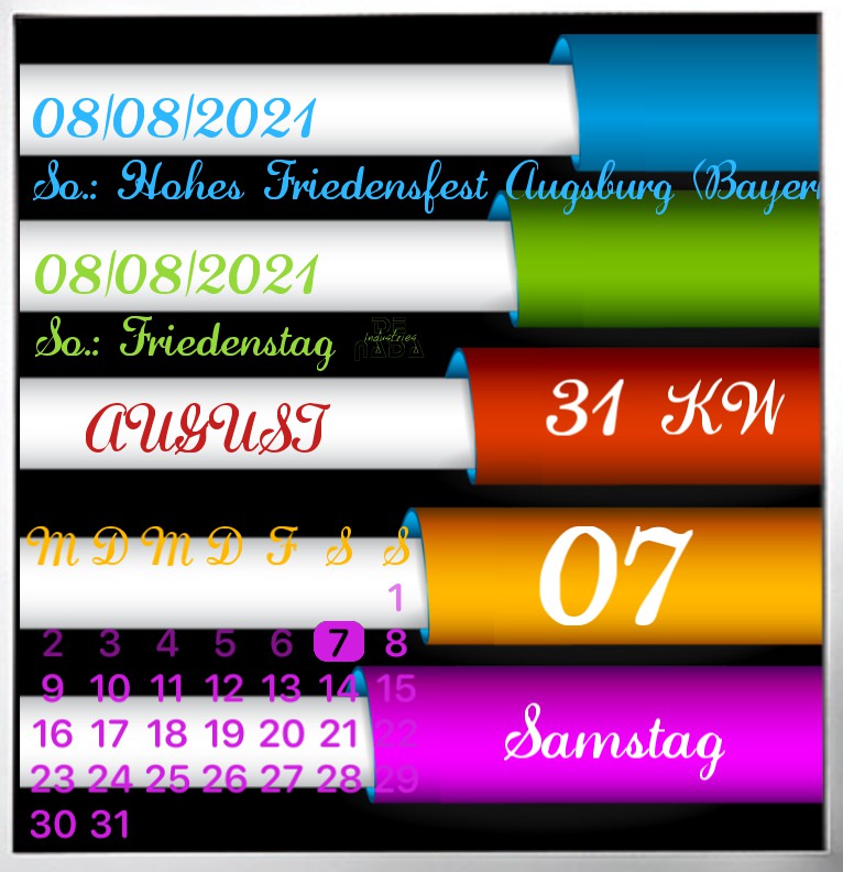 Kalender Farbdesign 