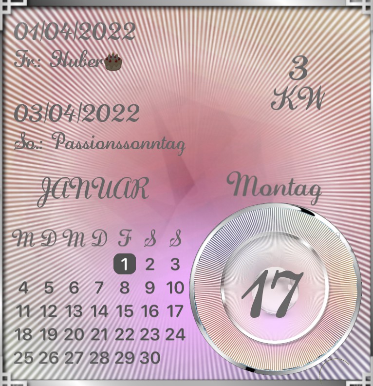 Kalender Pastell Batik 