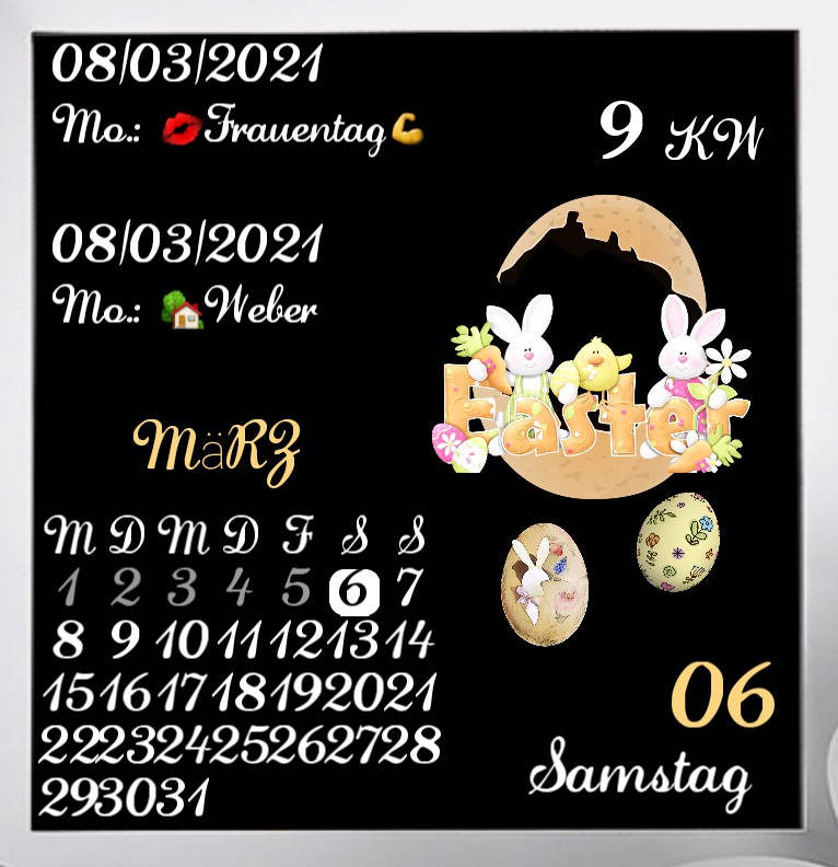 Kalender  Easter Natur