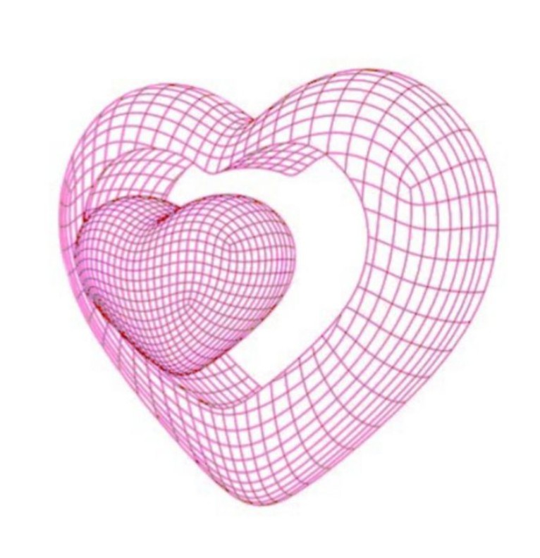 Heart pink