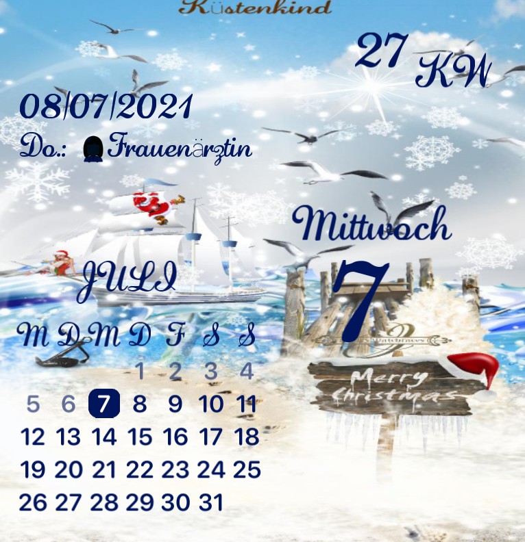 Kalender Kuestenkind 20 Weihnachten Tag