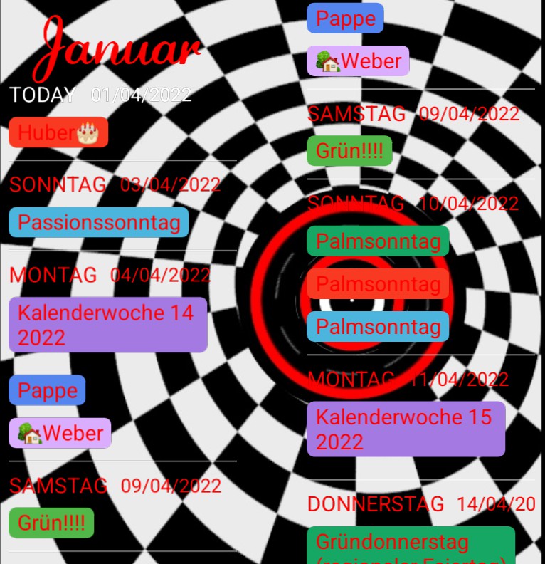 Termine The Black White Red 