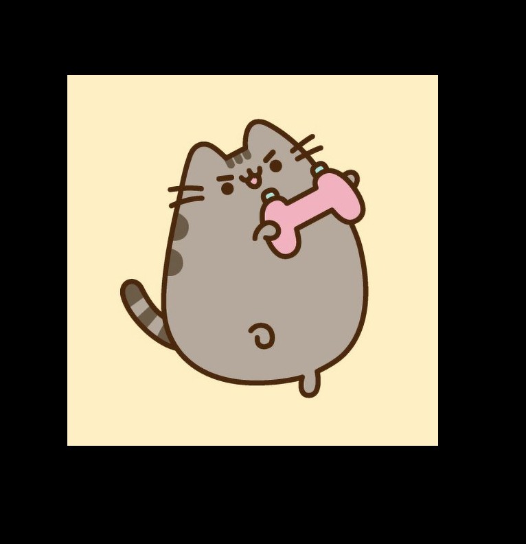 pusheen cat working out 