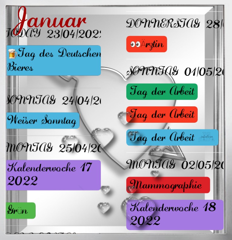 Termine Muttertag 