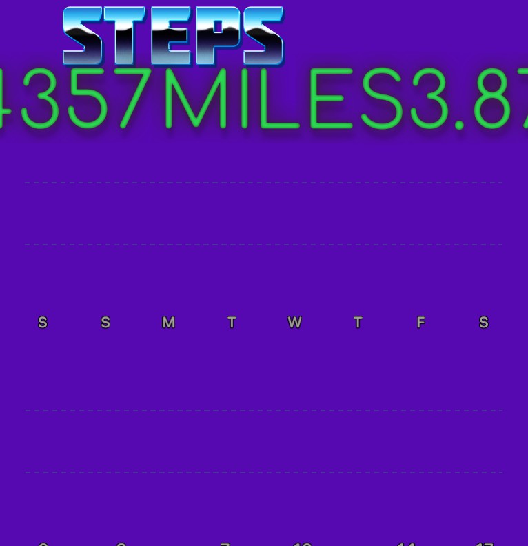 steps widget
