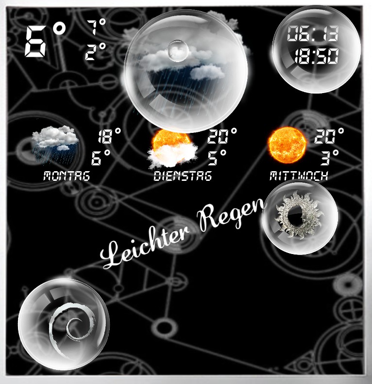 Widget Wetter Design Serie 1464