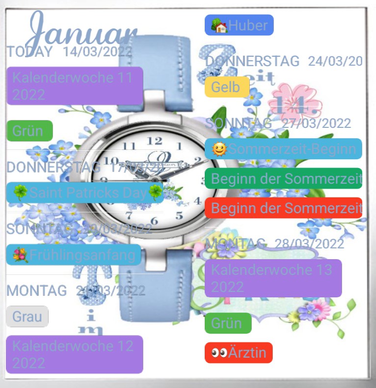 Termine Spring Time Watch in Watch 