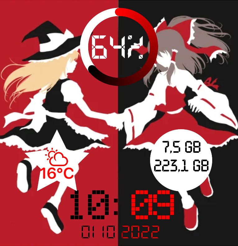 Touhou Reimu & Marisa