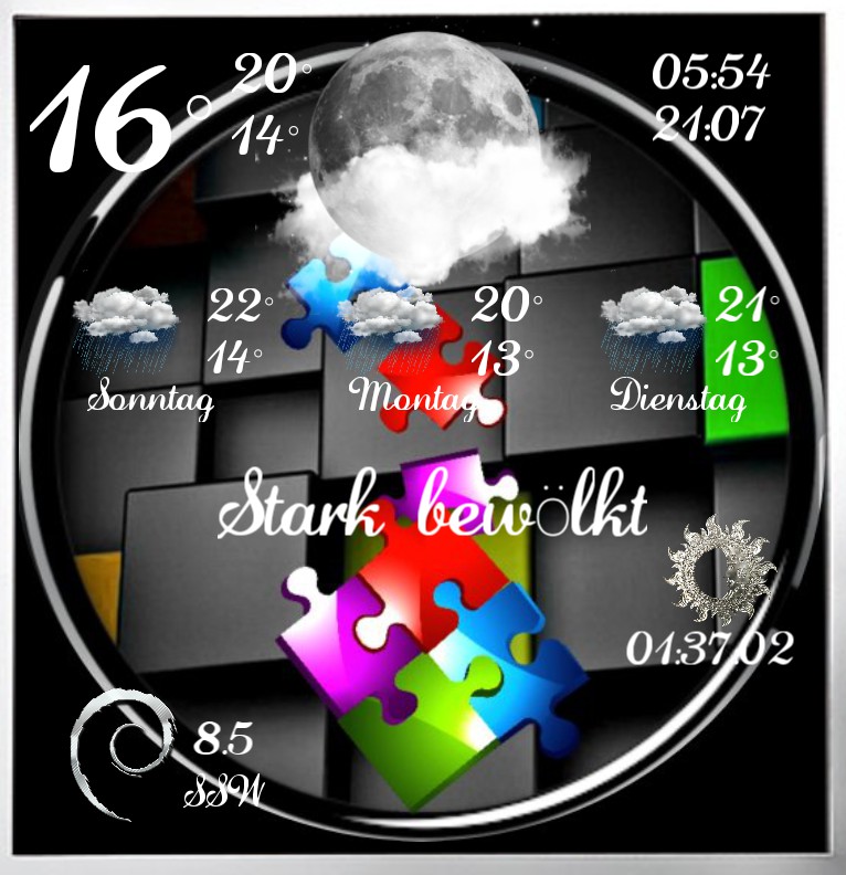 Widget Wetter Farben Puzzle 