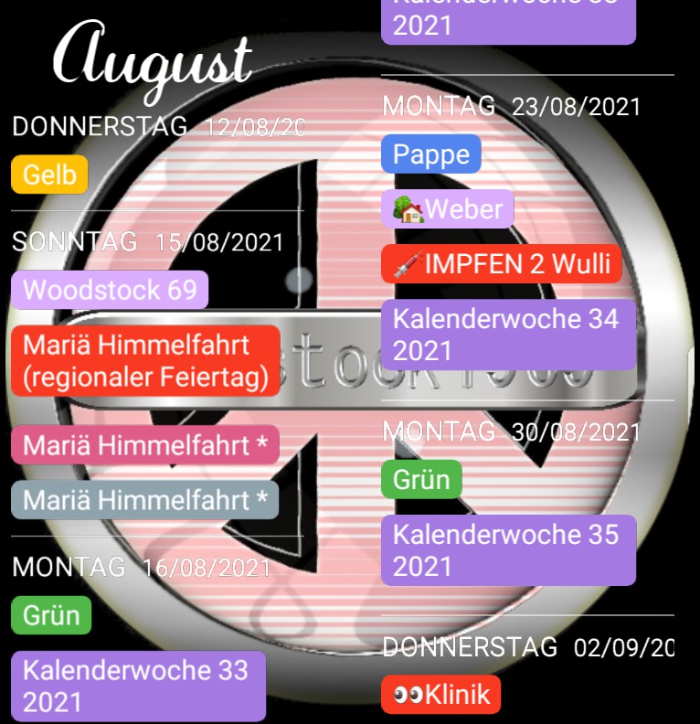 Agenda Woodstock1969 