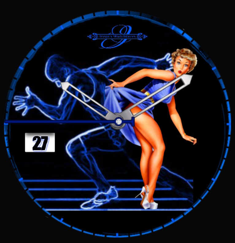 Clock Sport Pin Up 