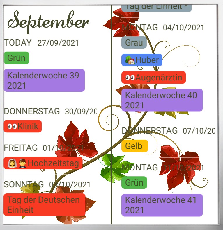  Termine  Schriftzug 