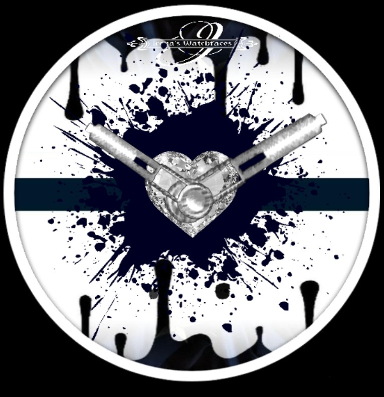 Clock Farbtropfen 