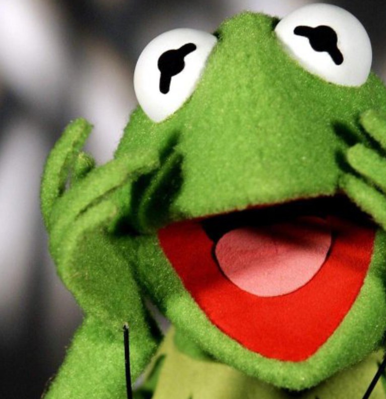 surprised kermit