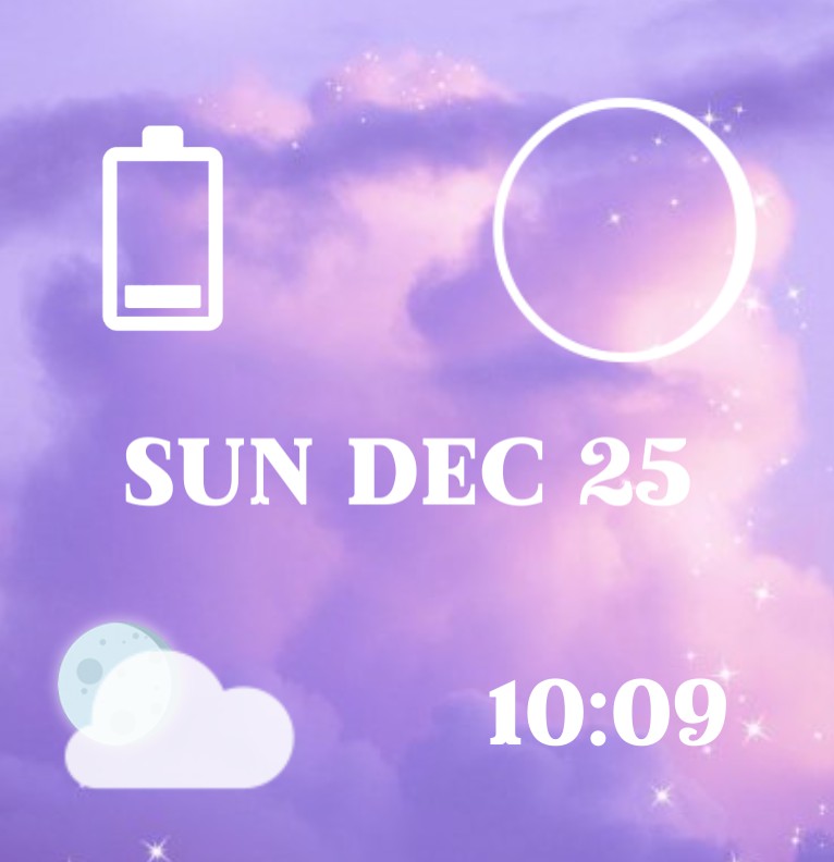 All info purple aesthetic 