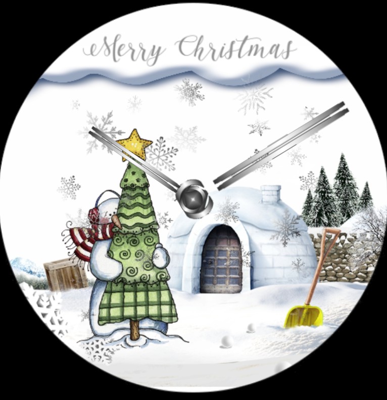 Clock Snowman 