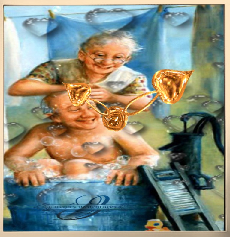 Clock Golden fun Love 
